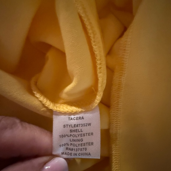 NEW with Tag Tacera Yellow Midi Sleeveless Dress - Picture 10 of 11